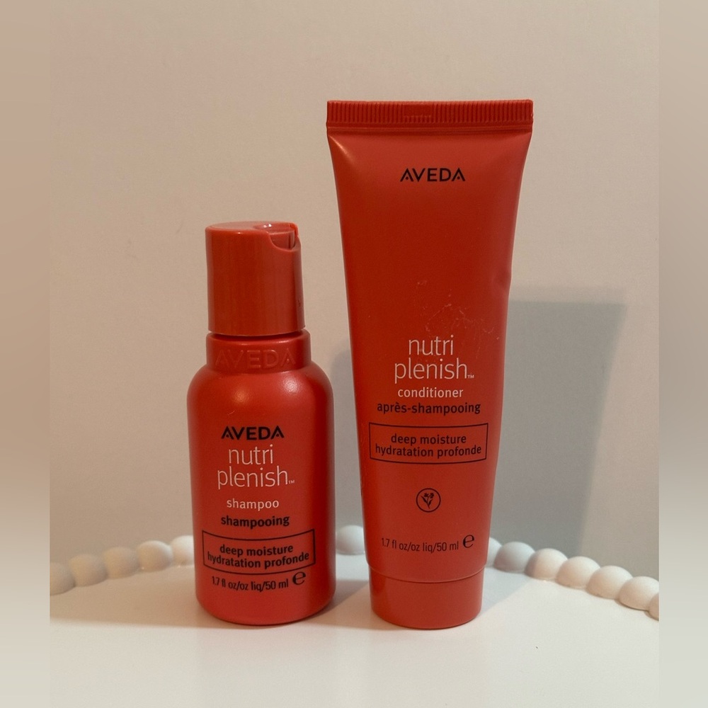 Aveda Nutriplenish Deep Moisture Duo - Shampoo & Conditioner 1.7fl oz each NEW
